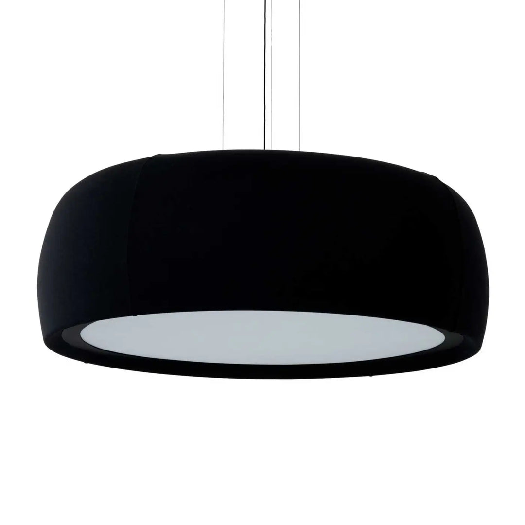 Suspension Gong en tissu noir #couleur_noir