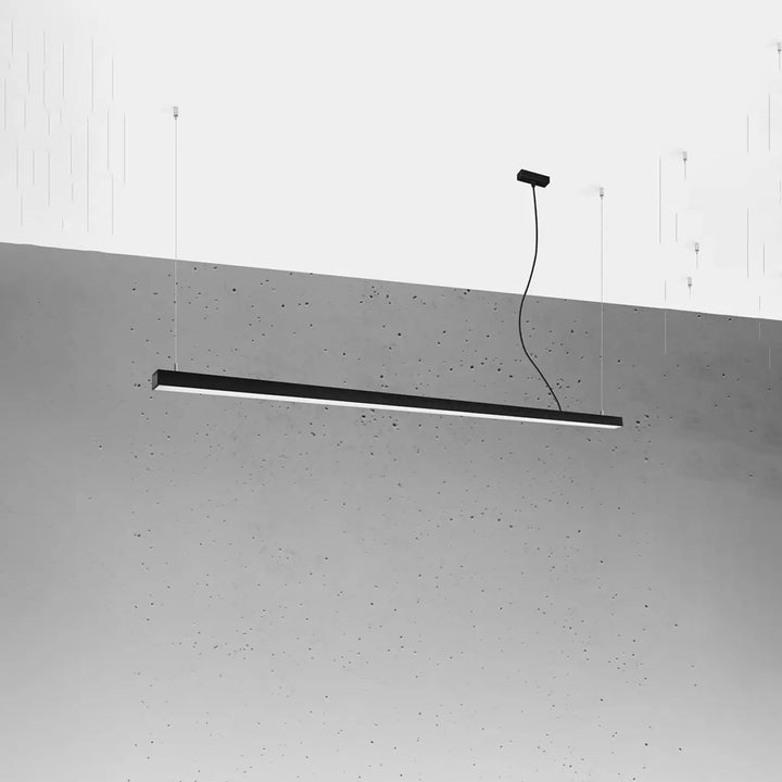 Suspension linéaire PINNE noir éteinte, suspendue