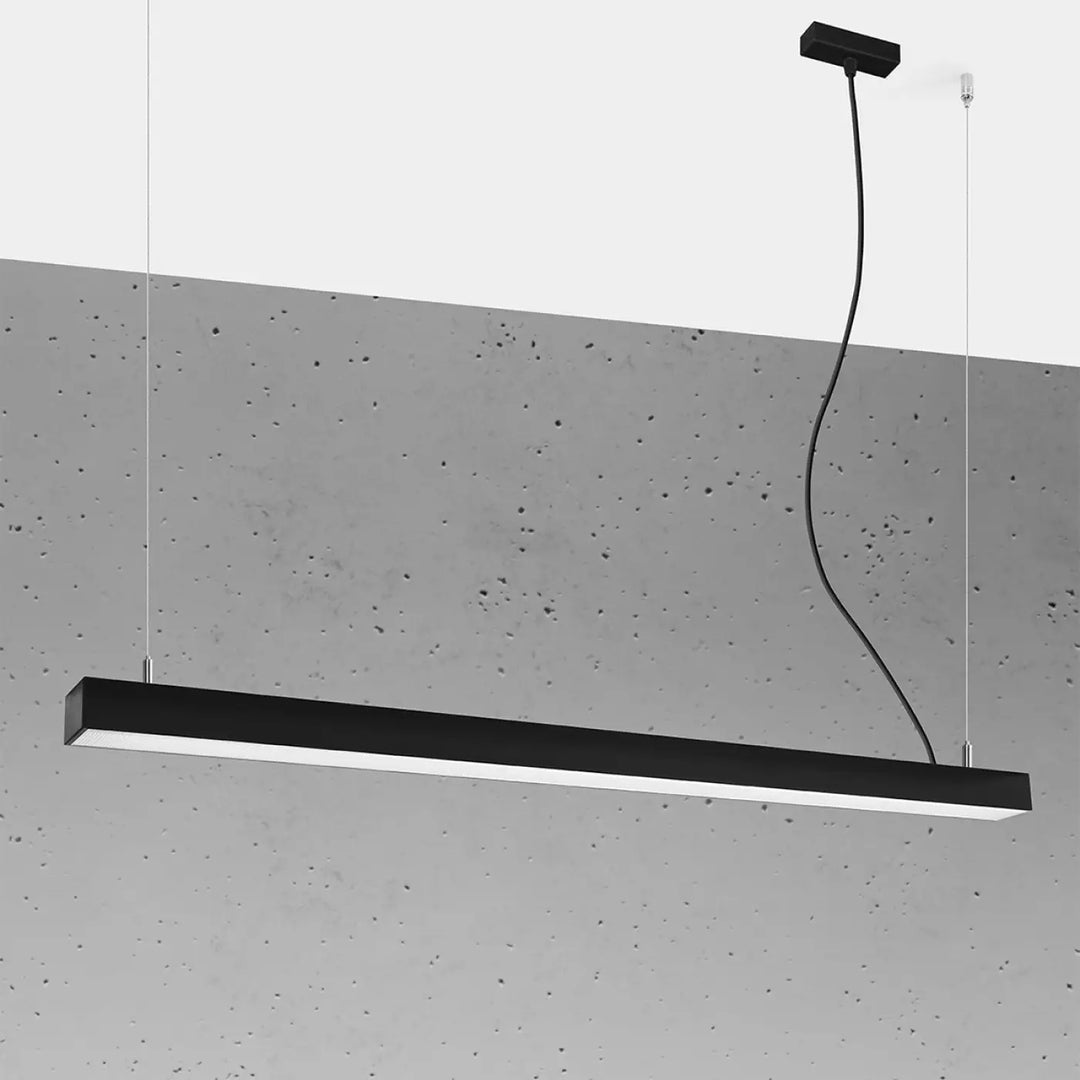 Suspension linéaire PINNE noir éteinte, suspendue