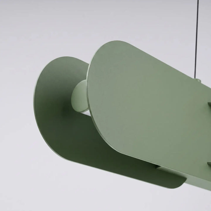 Suspension CHAIN vert olive détail d'un maillon
