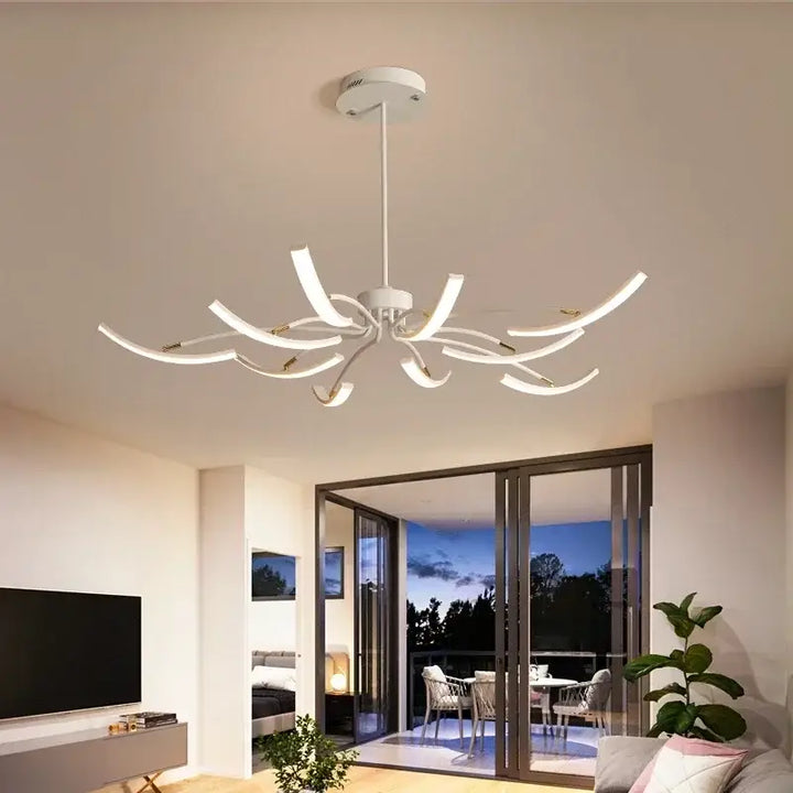 Nordic Classic Ceiling Chandelier Dimmable for Living Room Bedroom Pendant Lights Home Decor Indoor Lighting Lusters