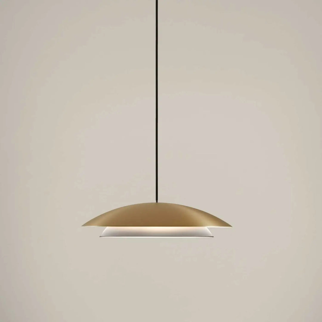 Suspension Noway LED en acier doré