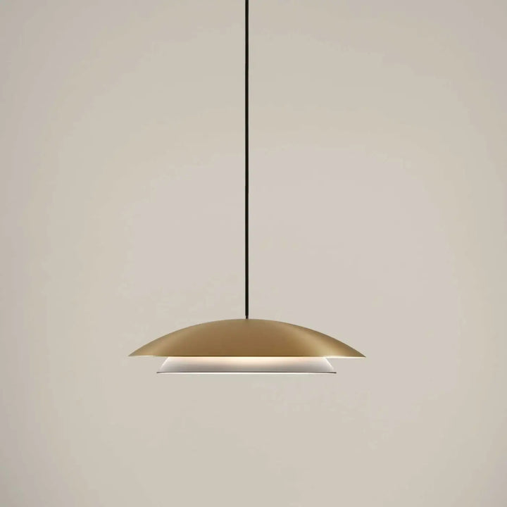 Suspension Noway LED en acier doré