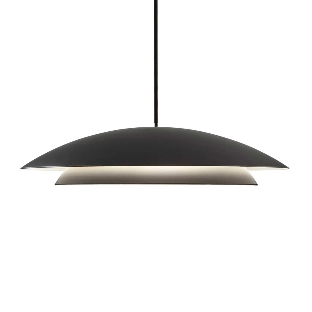 Suspension Noway ronde en acier noir #couleur_noir