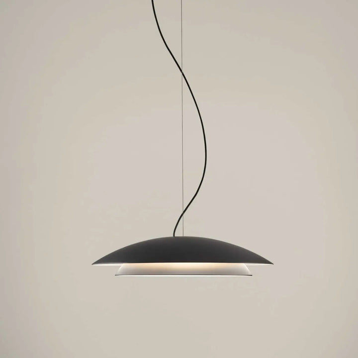 Suspension LED ronde Noway noire
