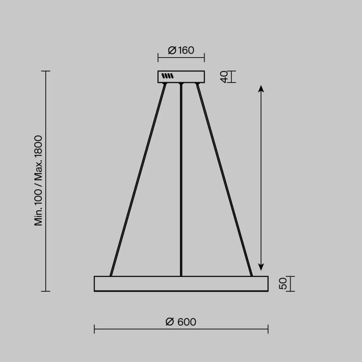 Suspension led anneau doré finition dorée avec base circulaire moderne et lignes géométriques précises