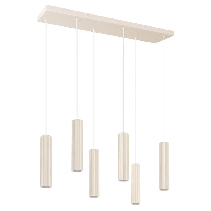 Suspension six tubes IVAR beige vue d'ensemble