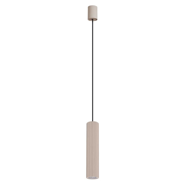 Suspension cannelée IVAR taupe vue d'ensemble