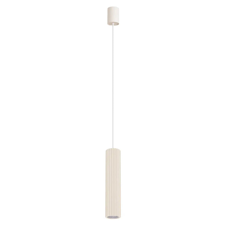 Suspension cannelée IVAR beige vue d'ensemble