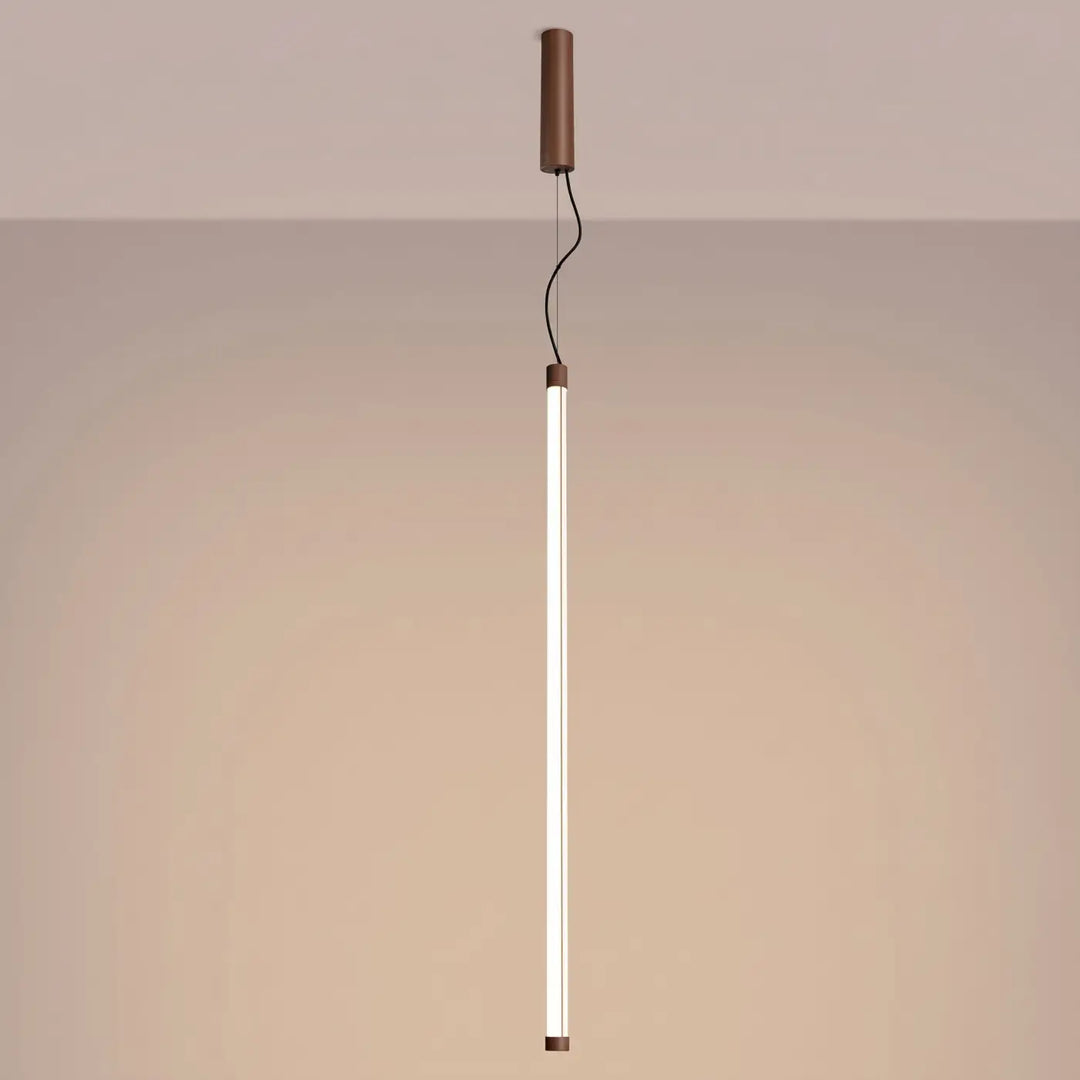 Suspension tube TRANG moka allumée, suspendue