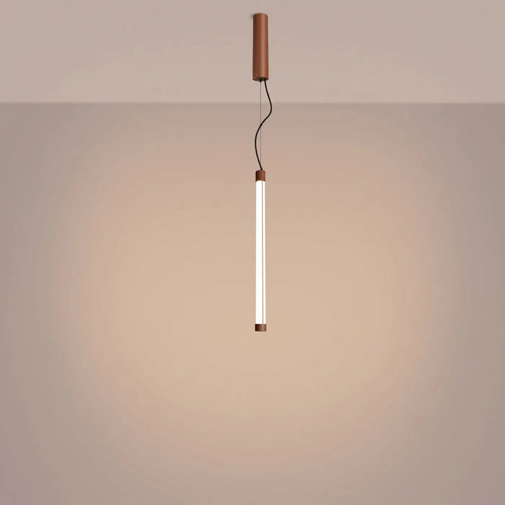 Suspension tube TRANG moka allumée, suspendue