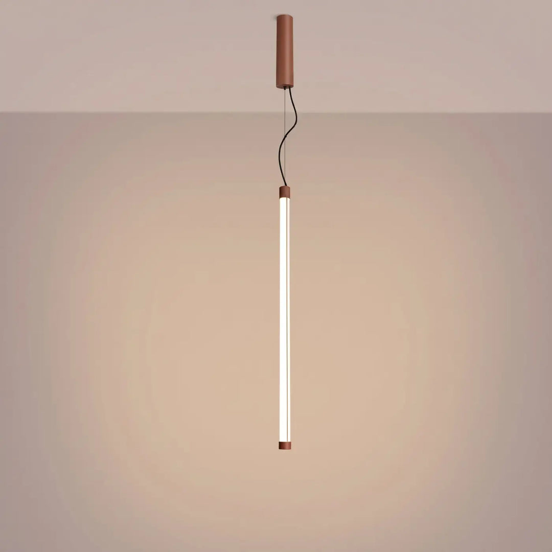 Suspension tube TRANG moka allumée, suspendue