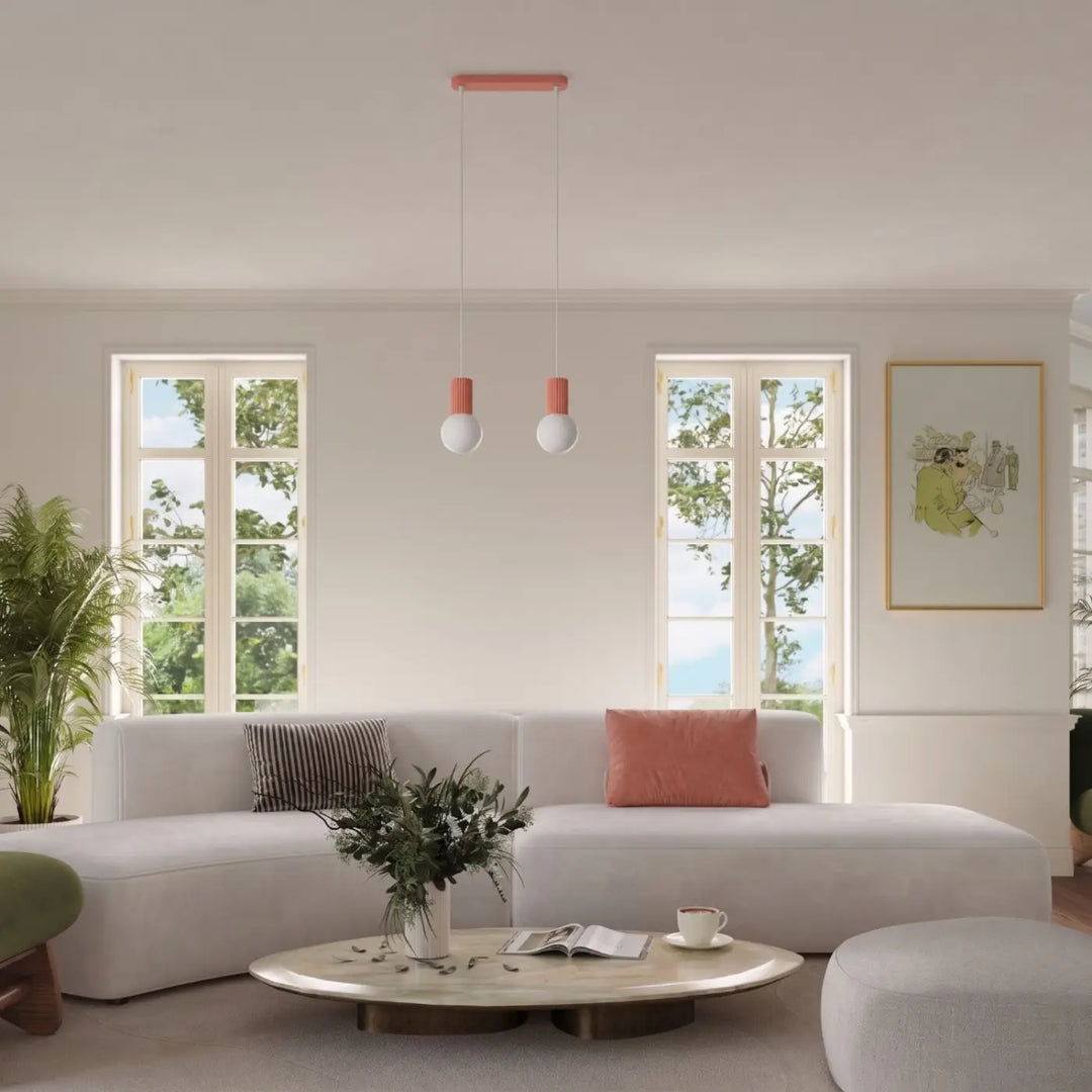Suspension Luminaire pêche dans un intérieur contemporain