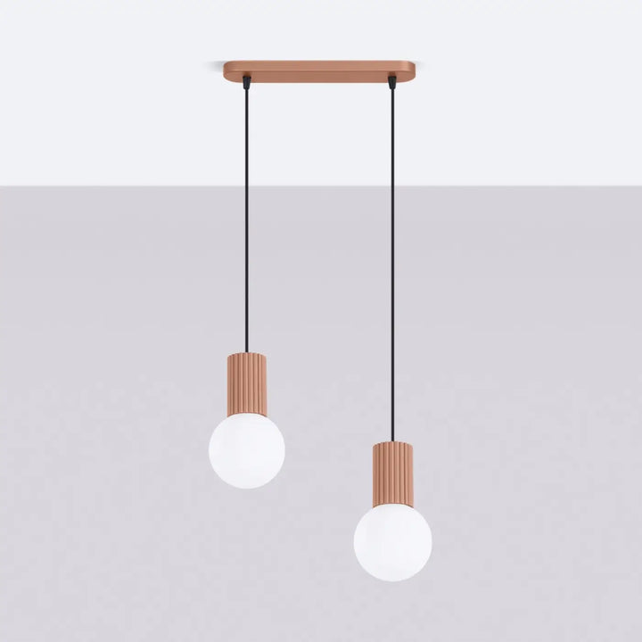 Suspension Luminaire moka éteinte, vue rapprochée