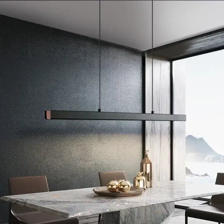 Modern LED Pendant Light For Living Dining Room Restaurant Office Long Simple Chandelier Home Deco Lighting Fixture