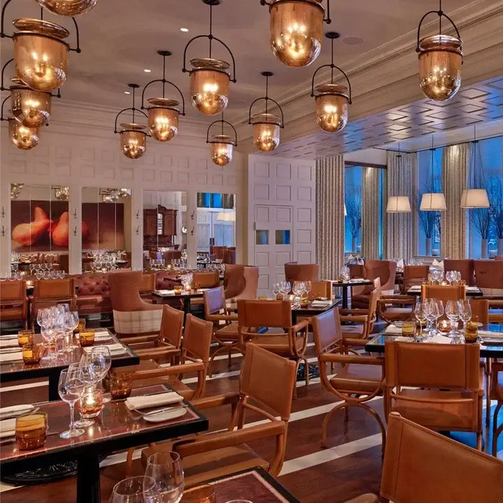 Suspension luminaire ancienne modèle lanterne dorée