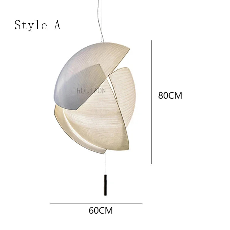 Suspension luminaire artistique en forme géométrique moderne