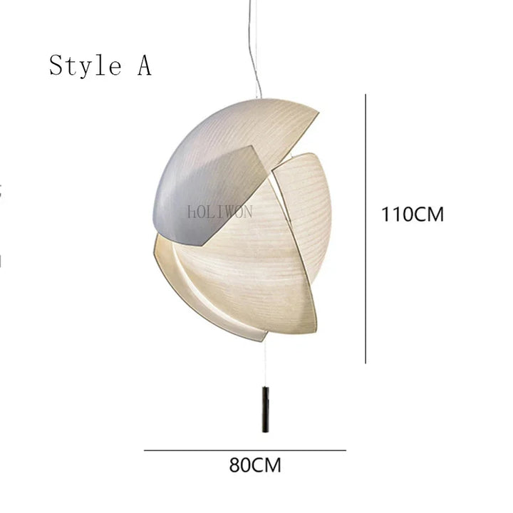 Suspension luminaire artistique en forme géométrique moderne