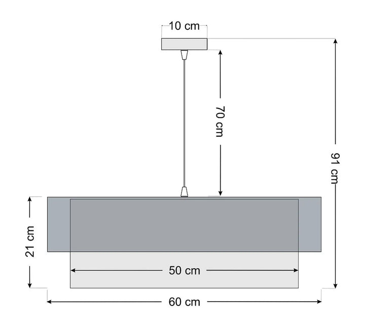 Suspension Luminaire | Duo (Blanc/Argent)