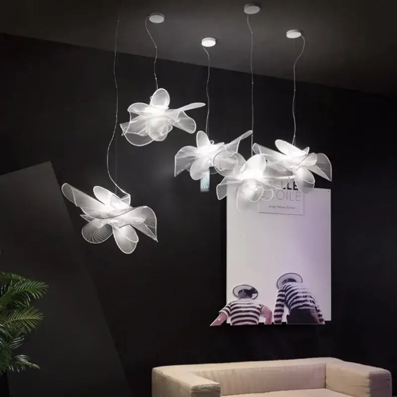 Suspension Luminaire Blanche Design Haut De Gamme Métal Blanc