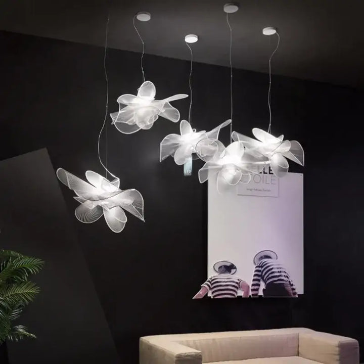 Suspension Luminaire Blanche Design Haut De Gamme Métal Blanc