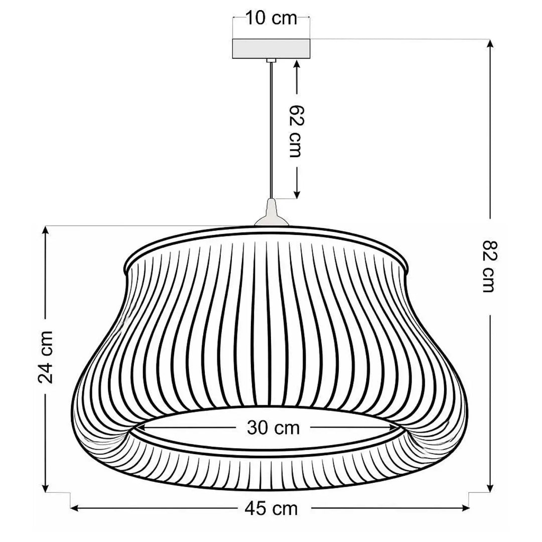 Suspension luminaire oblo blanc rose avec design incurvé élégant et finition métallique moderne pour un éclairage contemporain