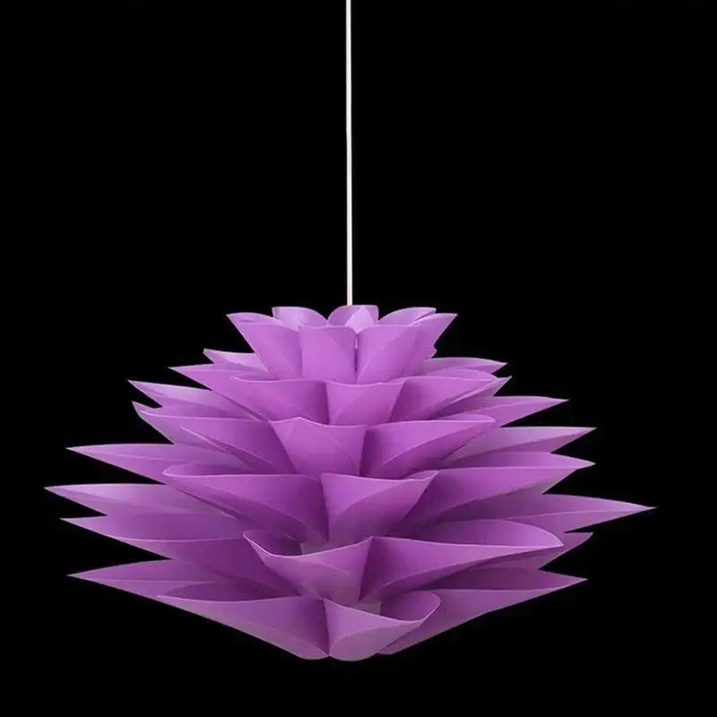 Suspension luminaire bleu, jaune ou violet à monter soi même

