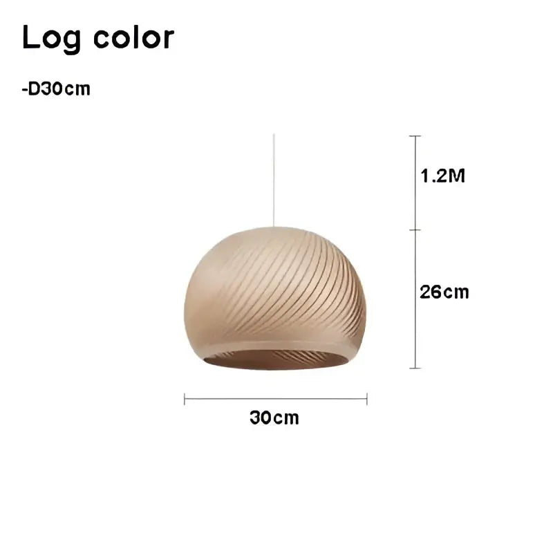 Suspension luminaire en bois clair pour ambiance cosy et naturel