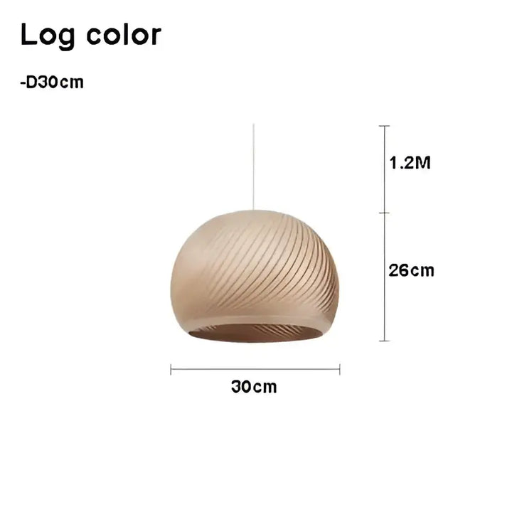 Suspension luminaire en bois clair pour ambiance cosy et naturel