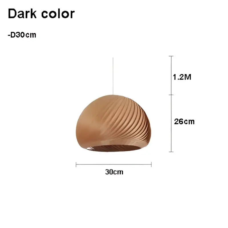 Suspension luminaire en bois clair pour ambiance cosy et naturel