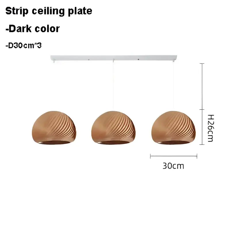 Suspension luminaire en bois clair pour ambiance cosy et naturel