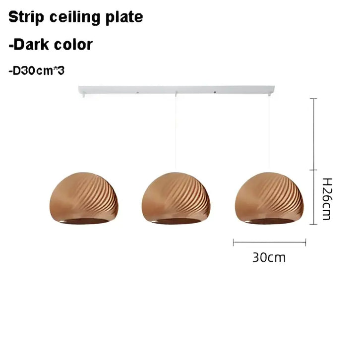 Suspension luminaire en bois clair pour ambiance cosy et naturel