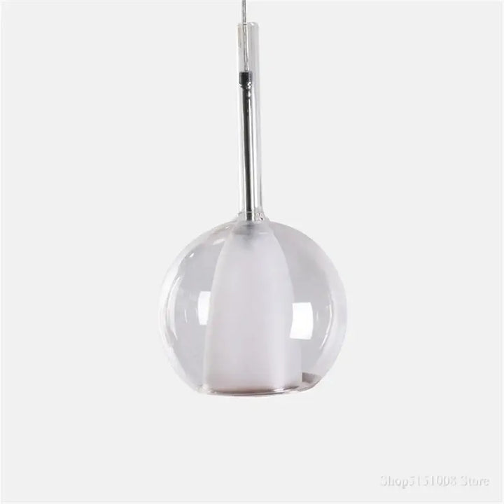 Suspension Luminaire En Boule De Verre Teinté