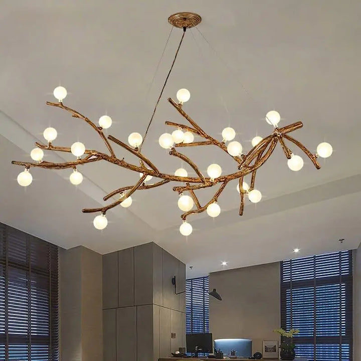 Suspension Luminaire Branche d’Arbre Design Naturel