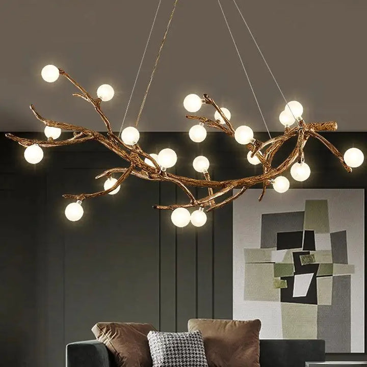 Suspension Luminaire Branche d’Arbre Design Naturel