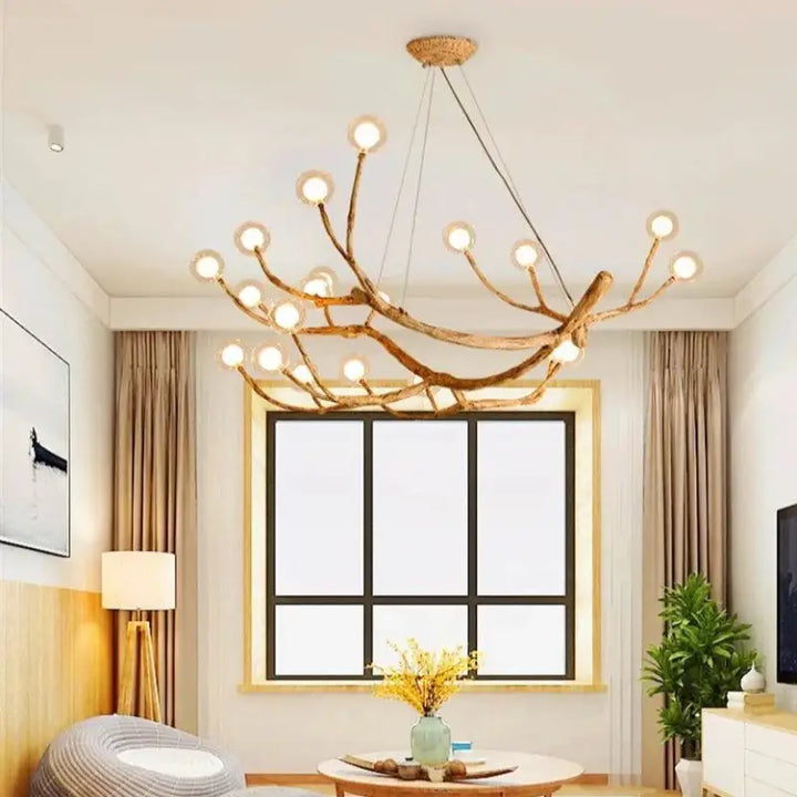 Suspension Luminaire Branche d’Arbre Design Naturel
