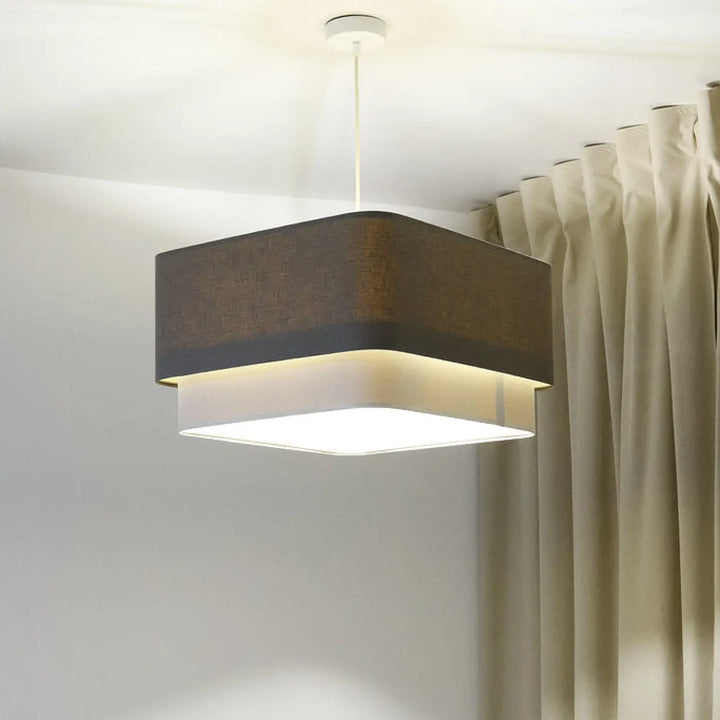 Suspension Luminaire | KWADRO DUO (Marron)