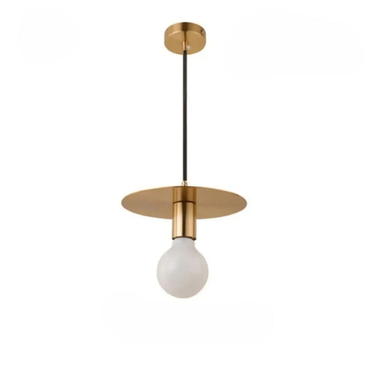 Suspension luminaire uranus en laiton minimaliste avec ampoule en verre dépoli et cordon noir pour lampes suspendues