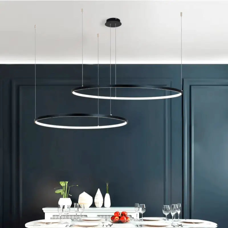 Suspension Luminaire Circulaire LED Anneaux