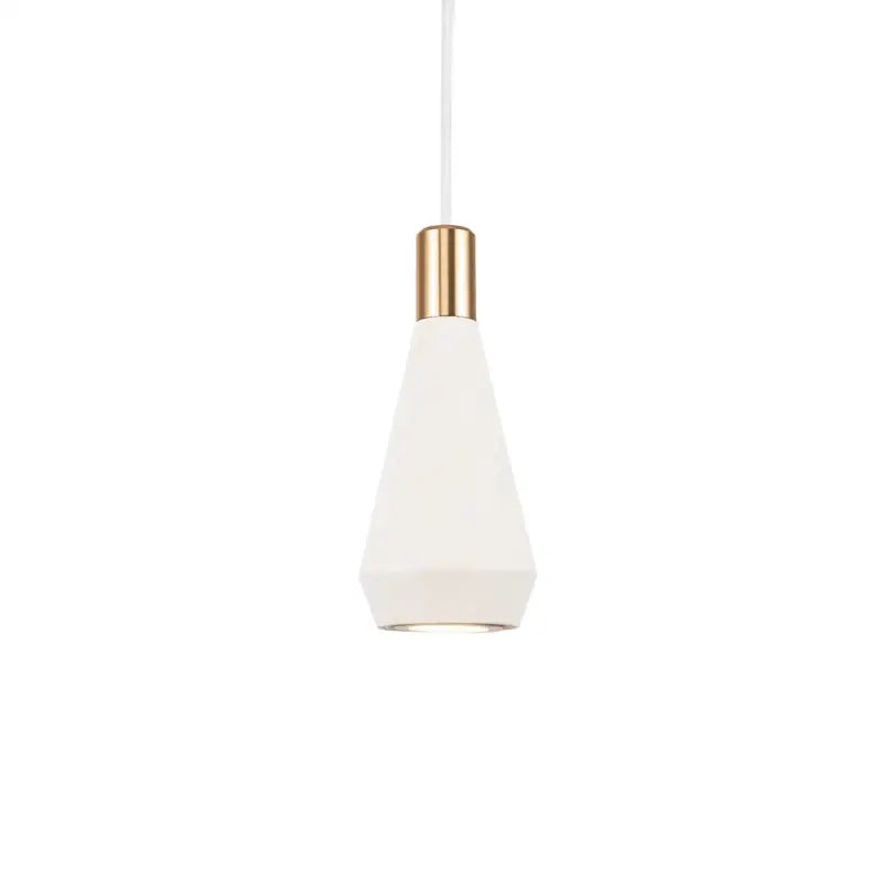 Suspension luminaire conique disponible en blanc et noir

