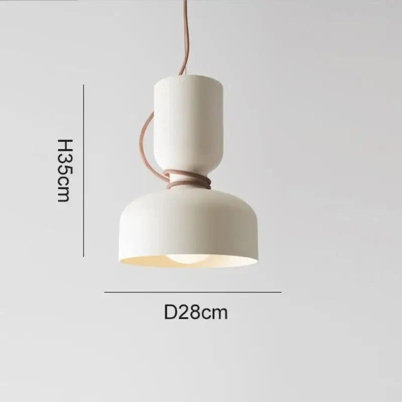 Suspension luminaire contemporaine blanche au style scandinave