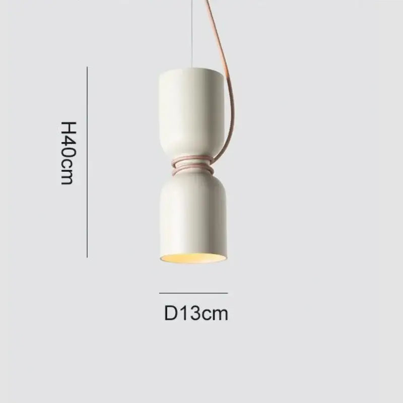 Suspension luminaire contemporaine blanche au style scandinave