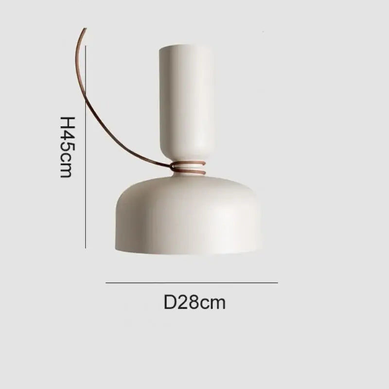Suspension luminaire contemporaine blanche au style scandinave