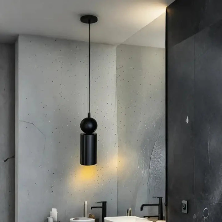 Suspension luminaire couleur doré burundy pour cuisine moderne

