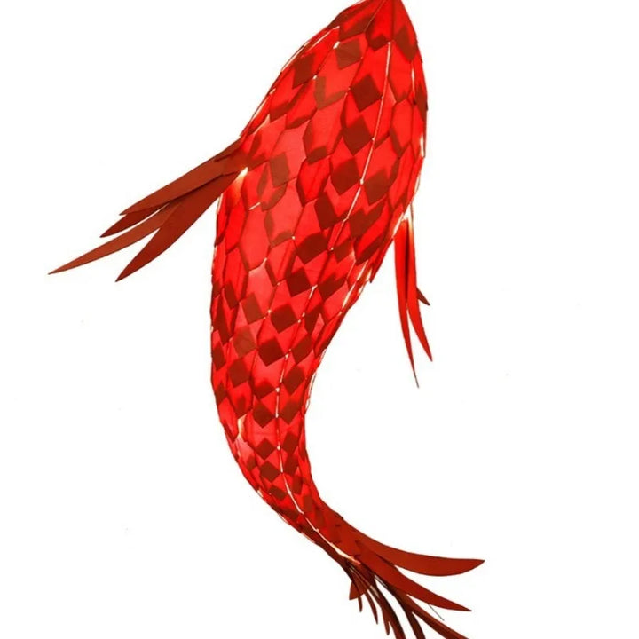 Suspension luminaire créative poissons rouge élégant