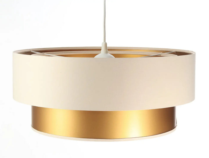 Suspension Luminaire | DUO (Creme/Doré)