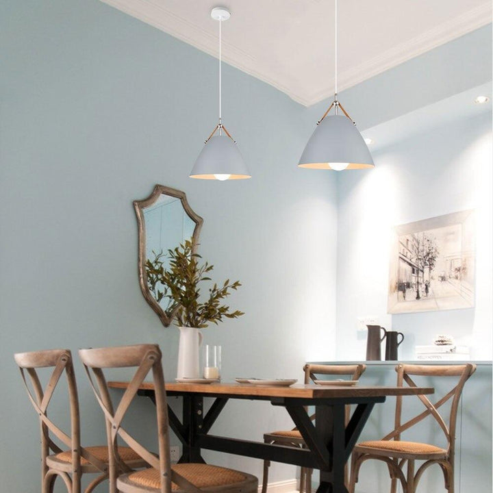 suspension luminaire grise