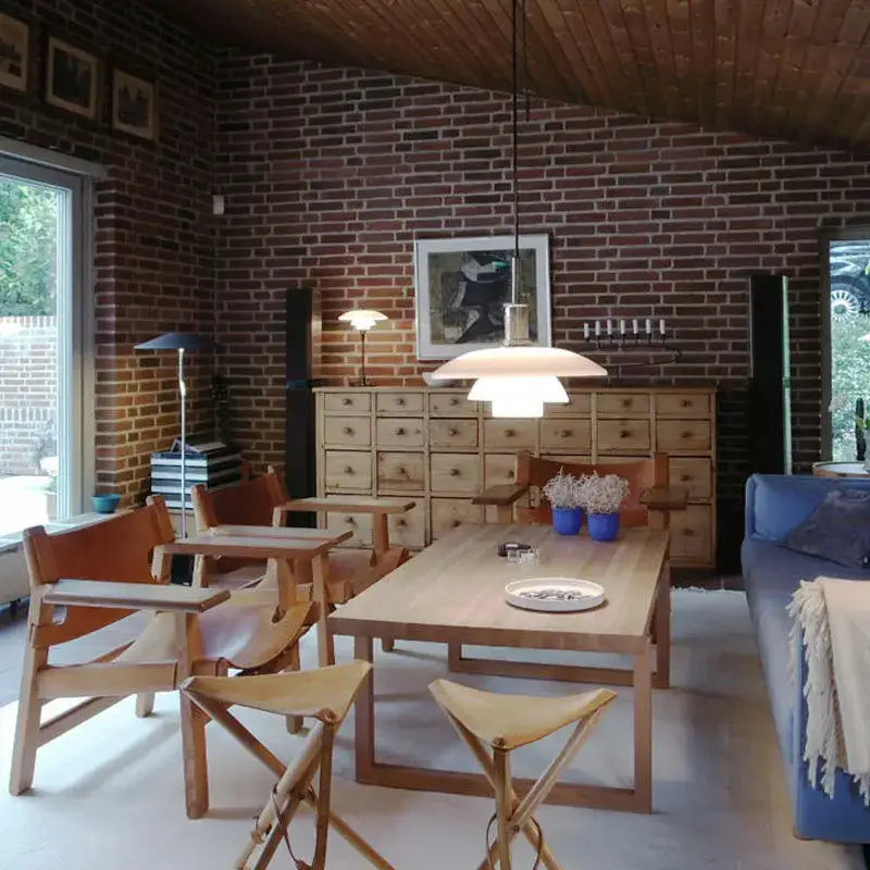 Suspension luminaire danoise de cuisine blanche ou orange

