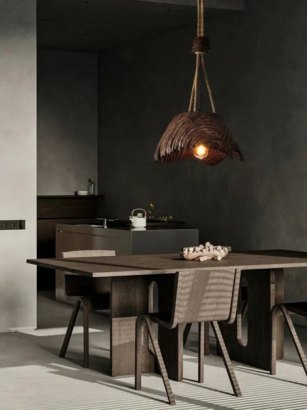Suspension Luminaire de style rustique naturel et bohème

