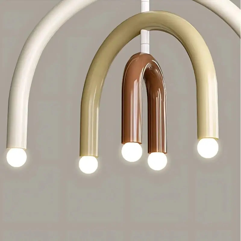 Suspension luminaire design en arcs arrondis moderne et élégant